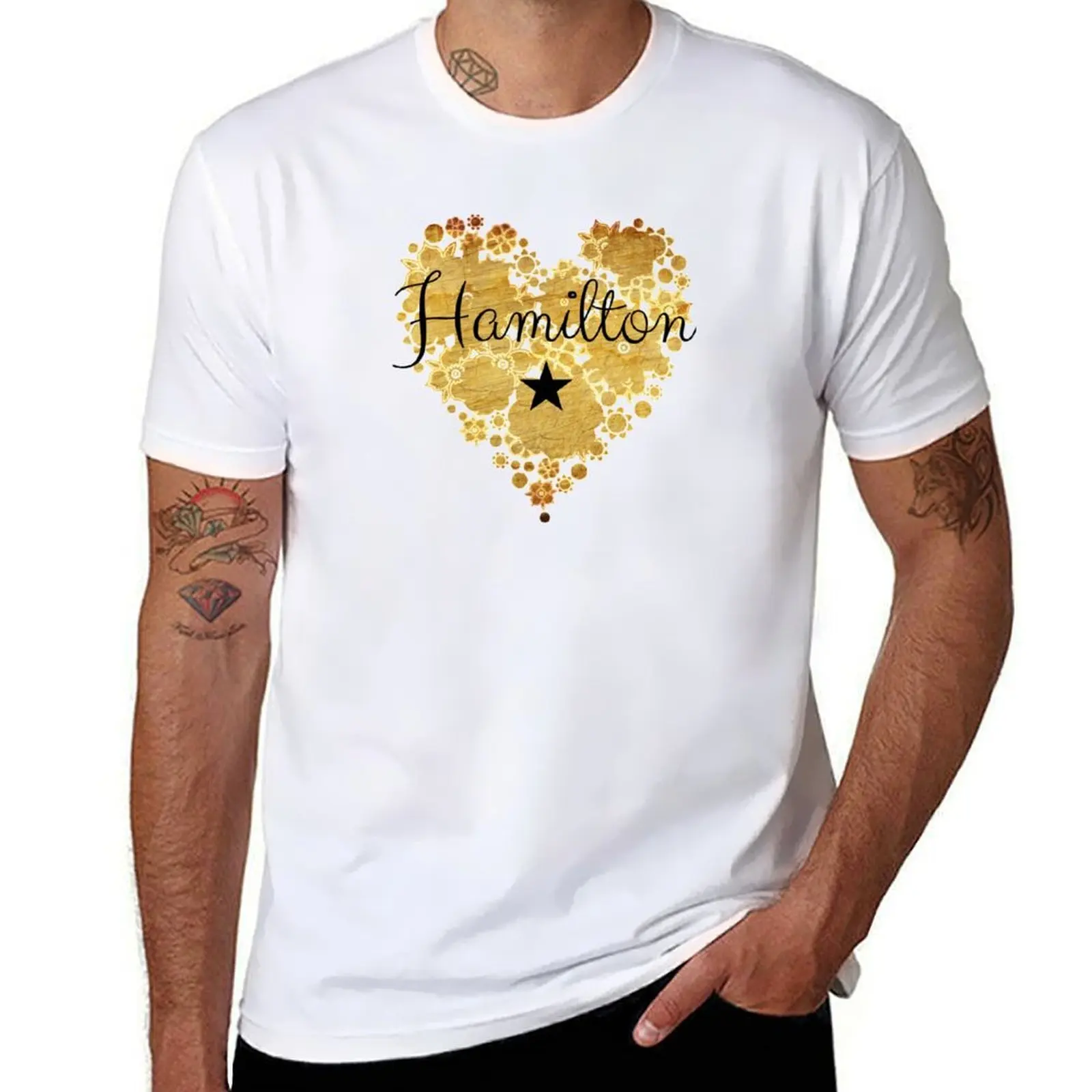 

shirt Love 100% Gift shirt man shirts t for cotton men Hamilton I cotton t funny man Heart T-Shirt Fans Merchandise t