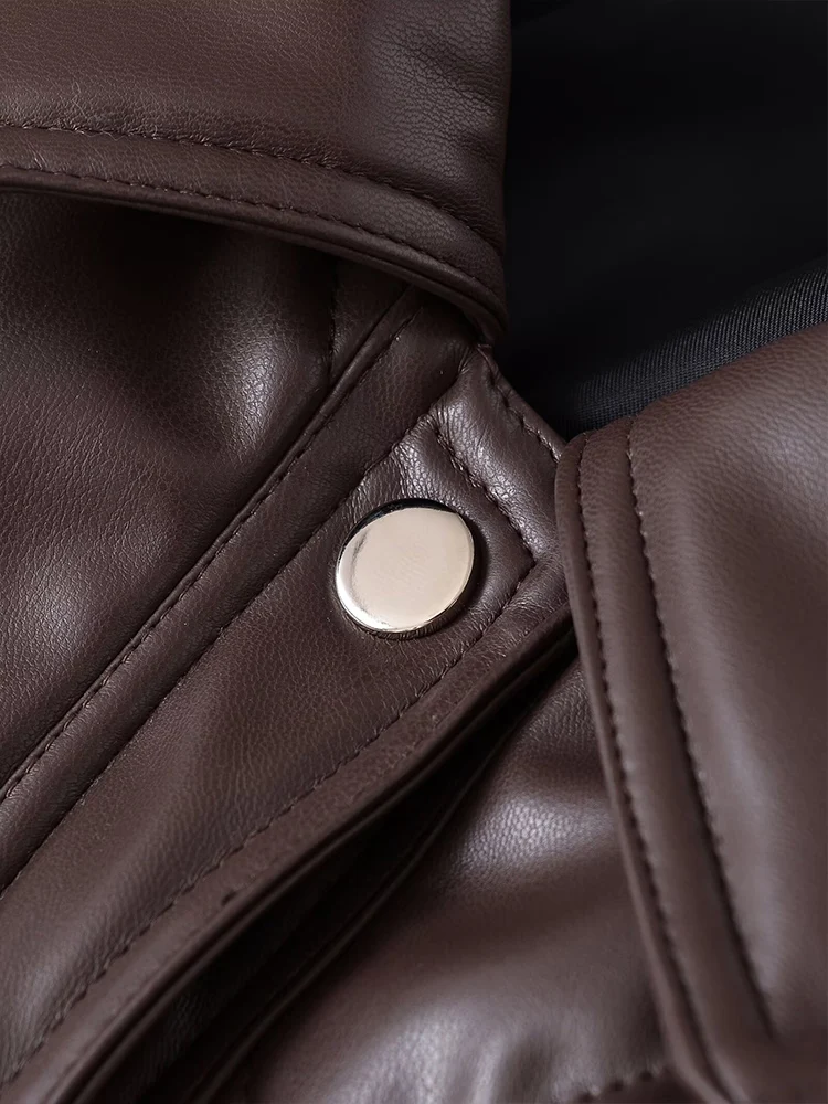 Новая женская мода в европейском стиле, универсальная темпераментная стеганая куртка из искусственной кожи с бриллиантами и лацканами с длинными рукавами