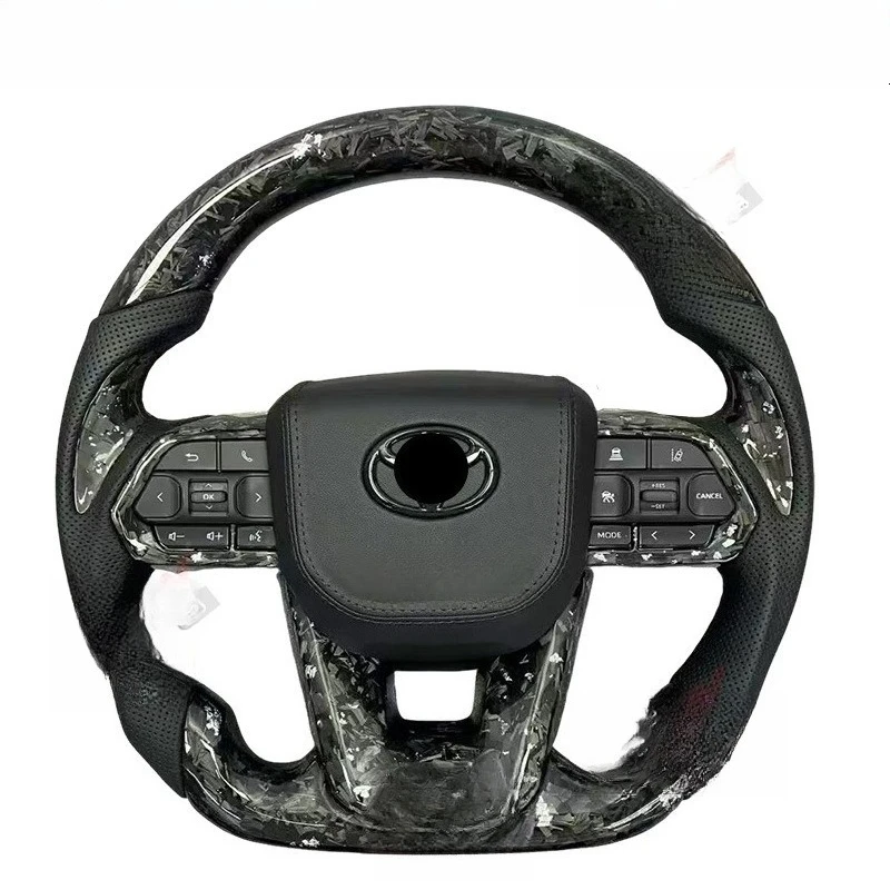 80 series car steering wheel, crown forged carbon fiber steering wheel