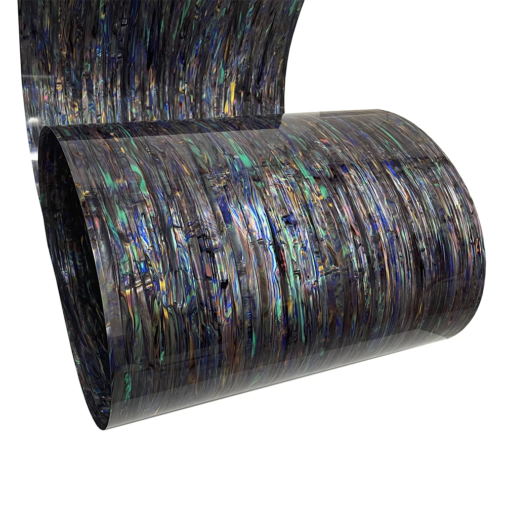 Hoja de celuloide de 400mm x 1500mm, hoja de instrumentos musicales de 0,46mm, incrustaciones de envoltura de tambor DIY, Deco, varios colores