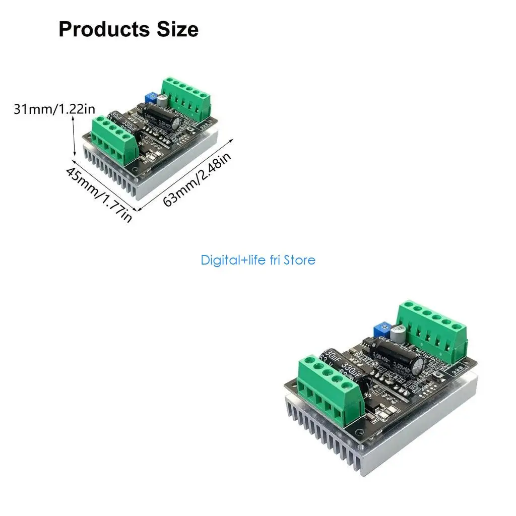 E06D Customizable 500W Three Phase BLDC Motor Driver, 60V20A, for Highly Power Motor Control Applications Sensored Brushless