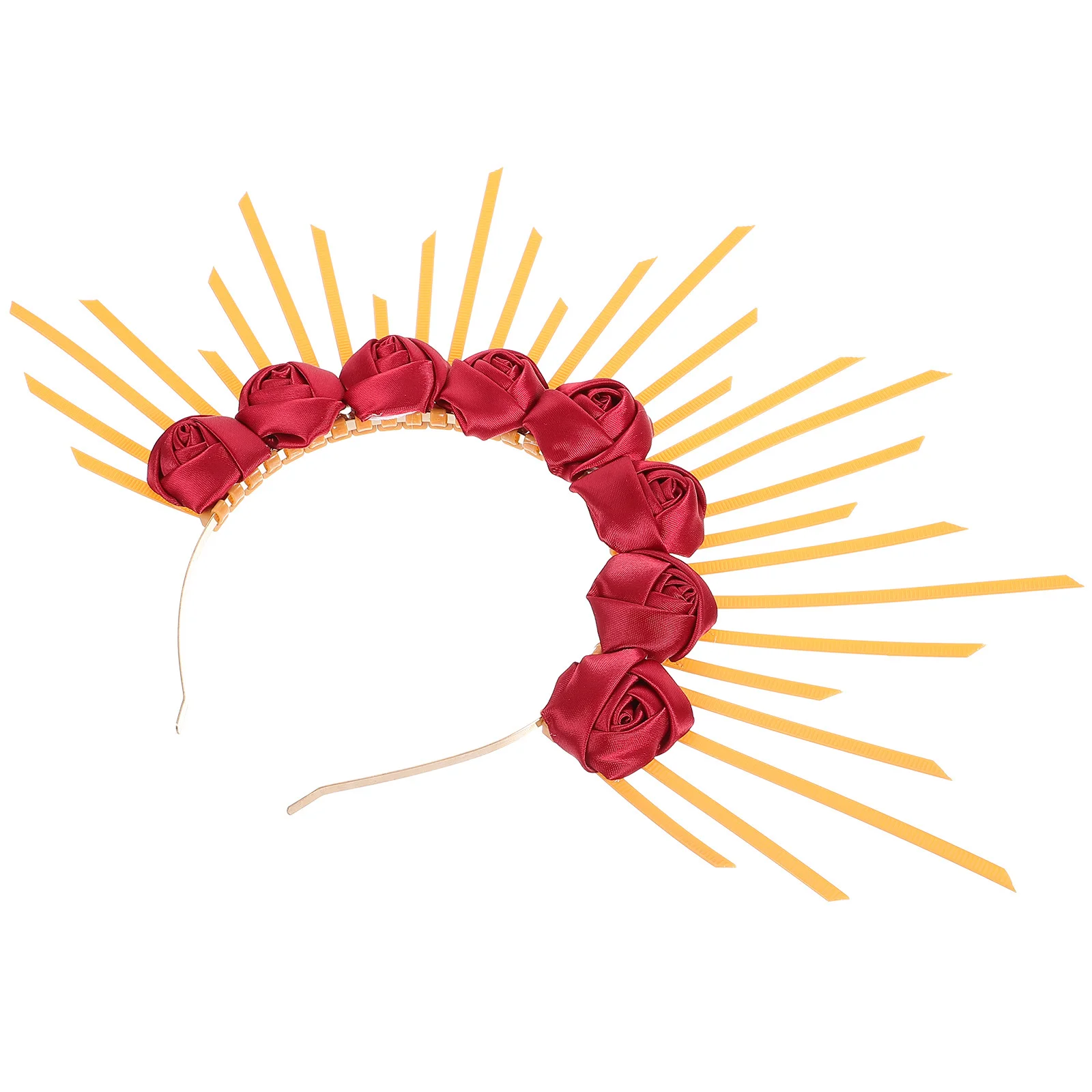 

Sunburst Spiked Headband Crown for Women Goddess Floral Headpiece Gothic Halloween Hair Accessory Ideal for Cosplay and Theme