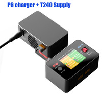 Hota P6 T240 Dual Channel Lithium Battery Balanced Charger Ac Dc600w 15a Aircraft Model Car Model Balanced Charging