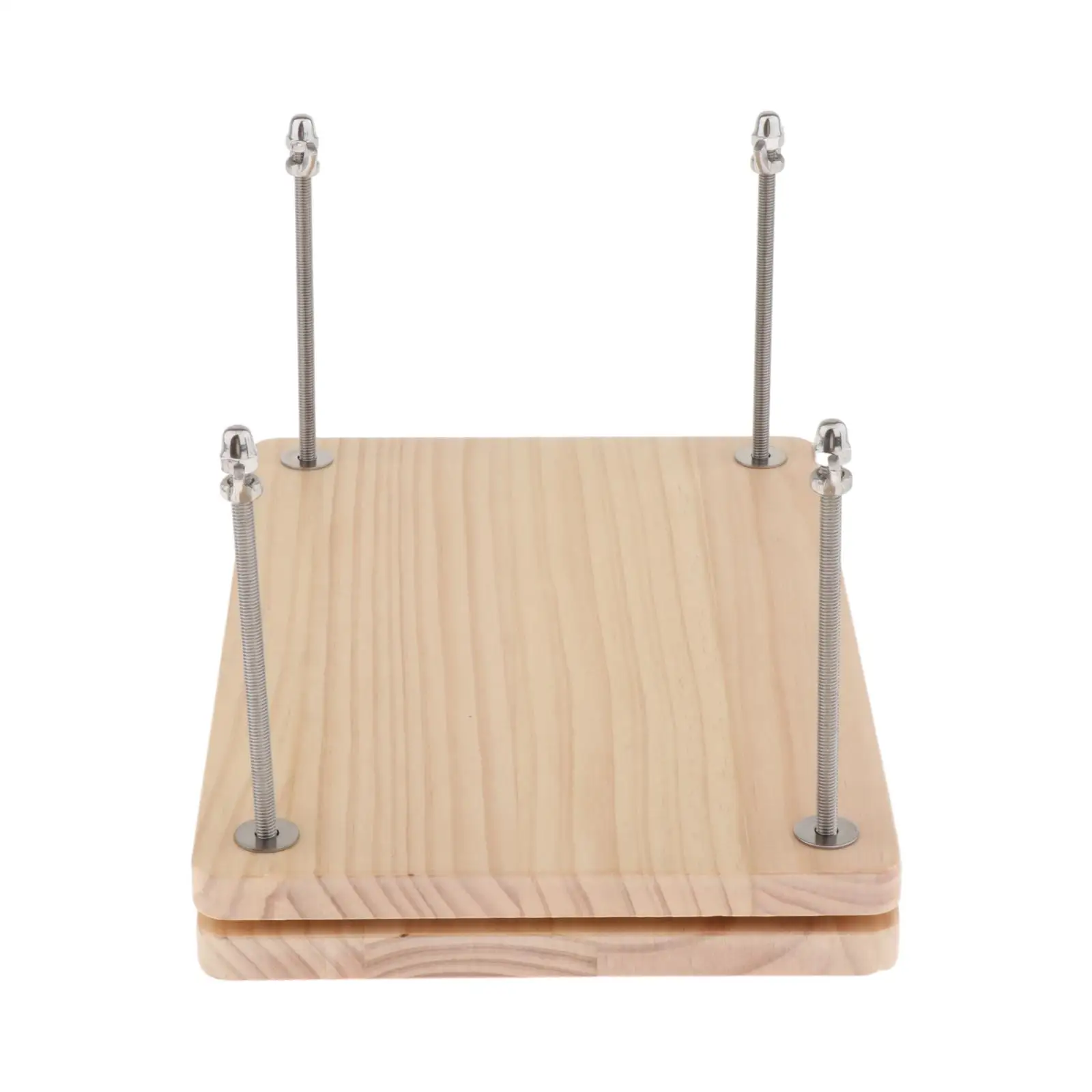 Portable Wooden Book Press Binding Supplies Flat Photo Card Binder Bookmaking Tool for DIY Stationery