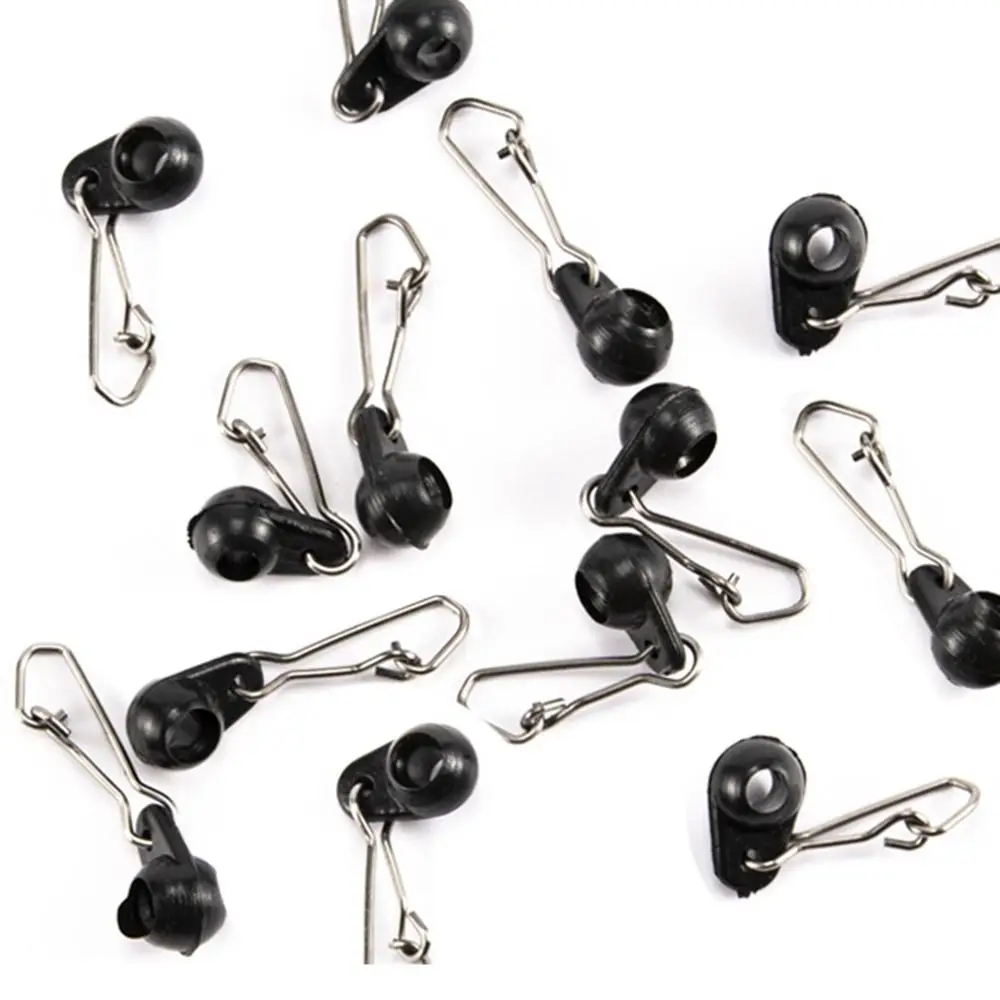 Rollowing Fishing Tackle Fishing Line Snap Hook Ledger Zip Slider Beads Fishing Gear Connector Zip Sliders Swivel Accessories