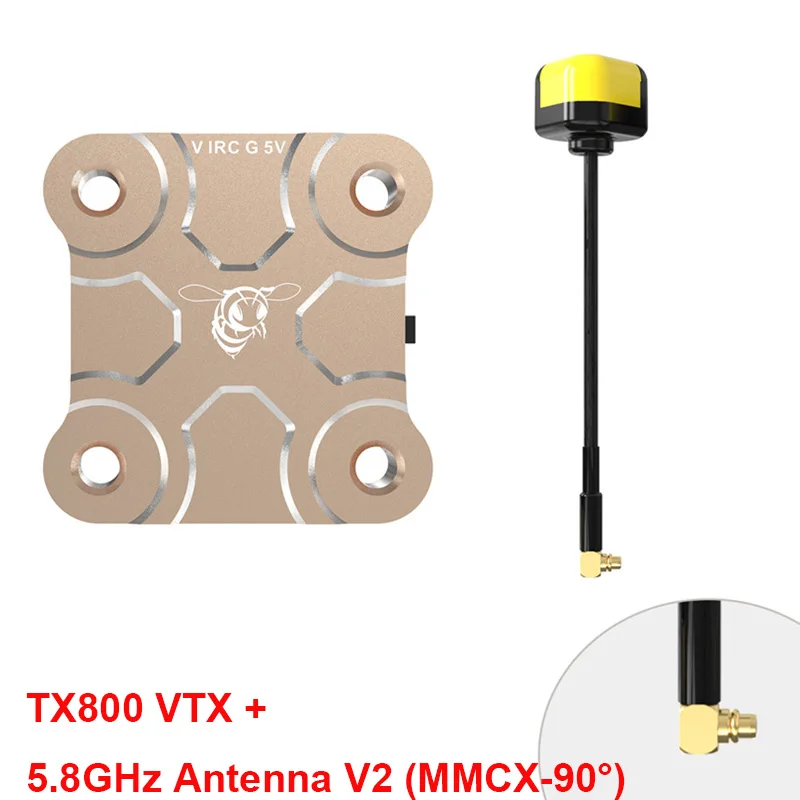 SpeedyBee TX800 5.8G VTX 48CH PitMode 25mW/200mW/400mW/800mW Output Long Range Transmitter with Antenna For RC FPV Racing Drone