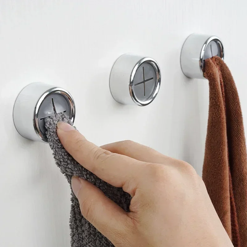 4/1Pcs Self Adhesive Towel Plug Holder Wall Mounted Bathroom Organizers Towel Hooks Storage Rack Kitchen Rags Dishcloth Clips