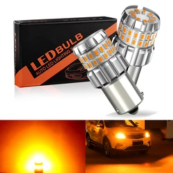 2 x 30W  Amber Yellow  1156 P21W BA15S 180 degree Bau15s PY21W 150 degrees 60SMD  Chips  LED Turn Signal Light Bulb