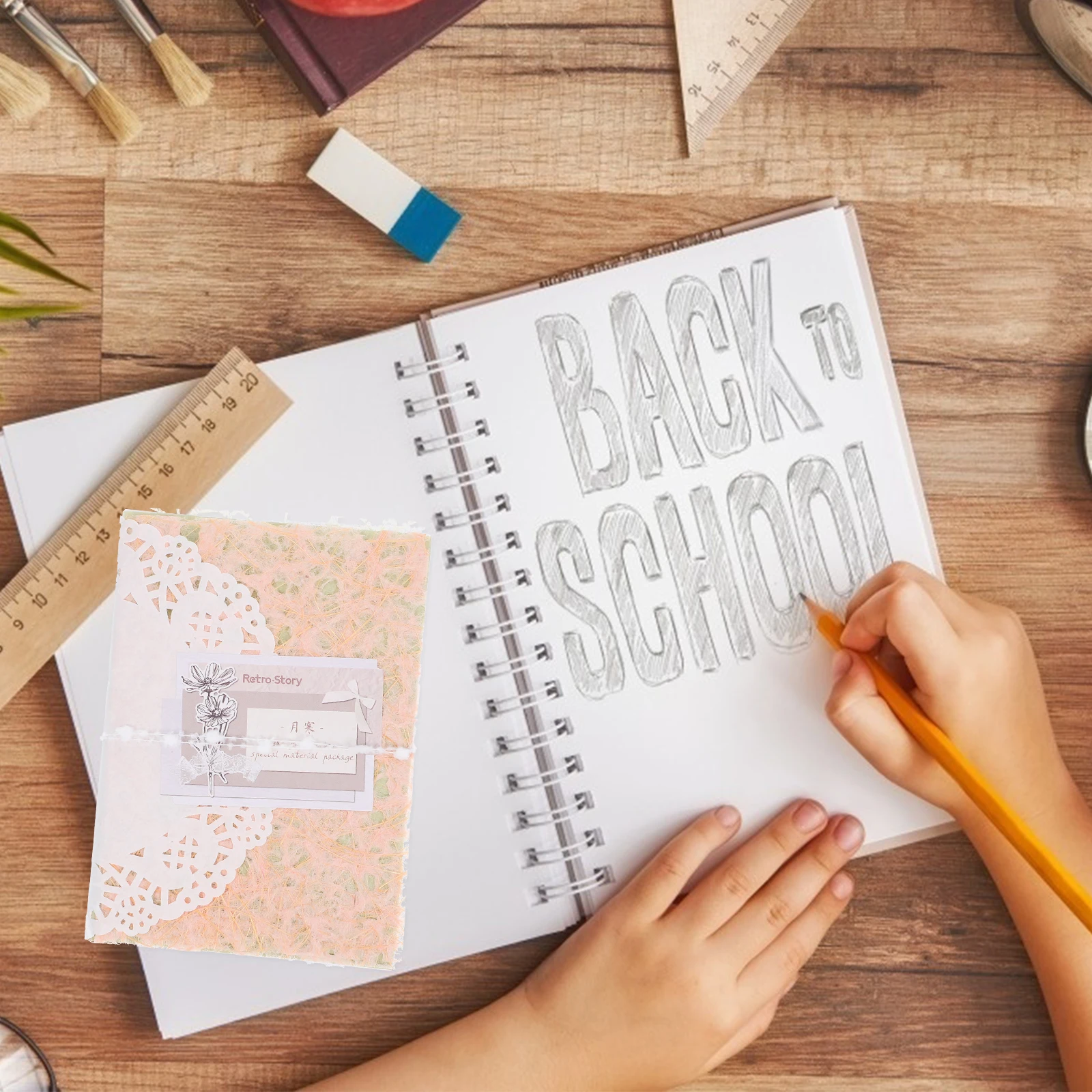 

Collage Decorative Paper Journaling Supplies Kit Material European Style Craft Scrapbook Diy Crafting