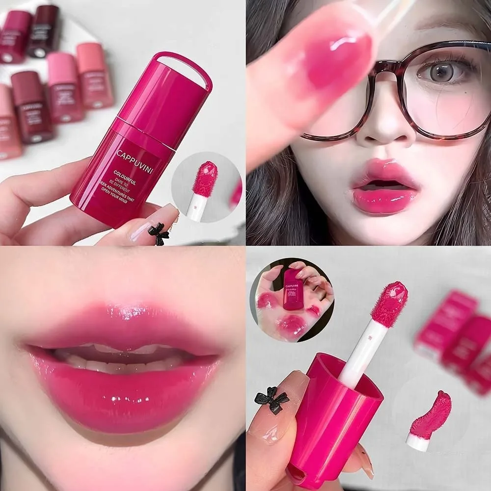 New Moisturizing Mirror Lip Gloss Color Lock Long Lasting Lip Tint Plumping Hydrating Jelly Lip Glaze Cosmetic