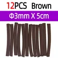 12 piezas marrones de 3 mm