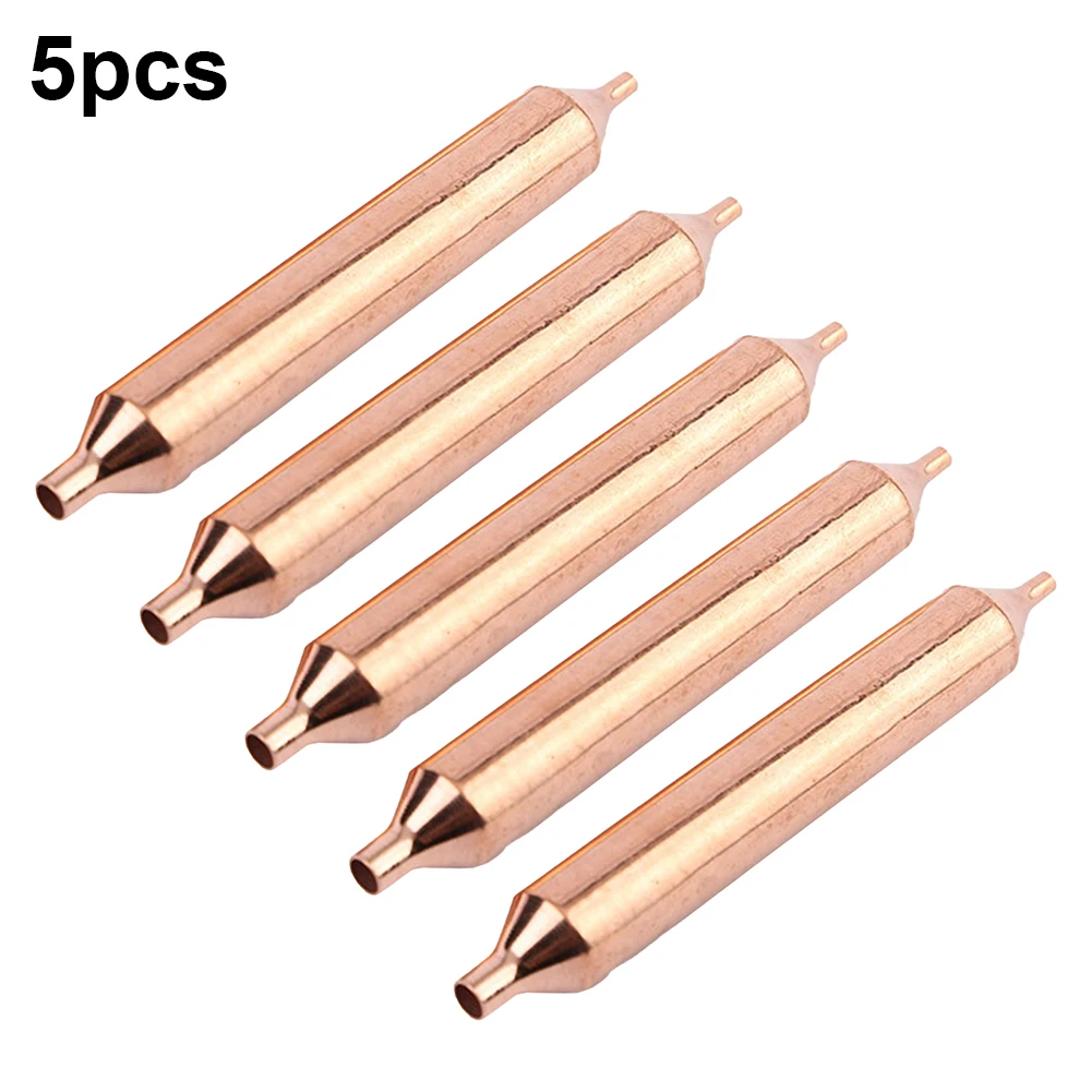 5PCS Refrigerator Filter Dryer 19mmx127mm For Refrigeration Copper Filter Drier Single Tube Filter Refrigerator Accessories