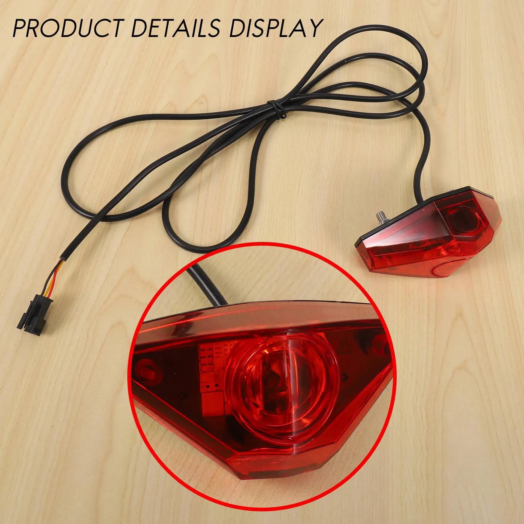 【تصقيد الأخير!】Ebike الفرامل الضوء الخلفي دراجة كهربائية الذيل ضوء DC6V 12V 24V 36V 48V 60V LED Ebike ضوء دراجة كهربائية مصباح