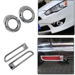 Car Accessories for Mitsubishi Lancer Lancer X Lancer Evo 2009-2016 ABS Chrome Tim Taillight Rear Fog Lamp Decoration Frame