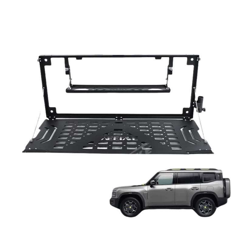 

Storage Rack New Mesh Foldable Trunk Storage Rack With Dining Table For Jetour Traveler/shanhai T2