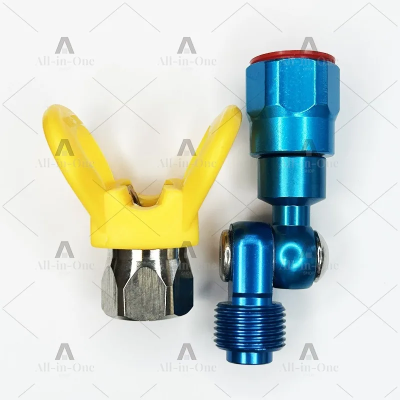 Aluminum Blue Universal Swivel Spray Nozzle Rotating Corner Sprayer Head For Diaphragm Piston Sprayer Fitting Parts