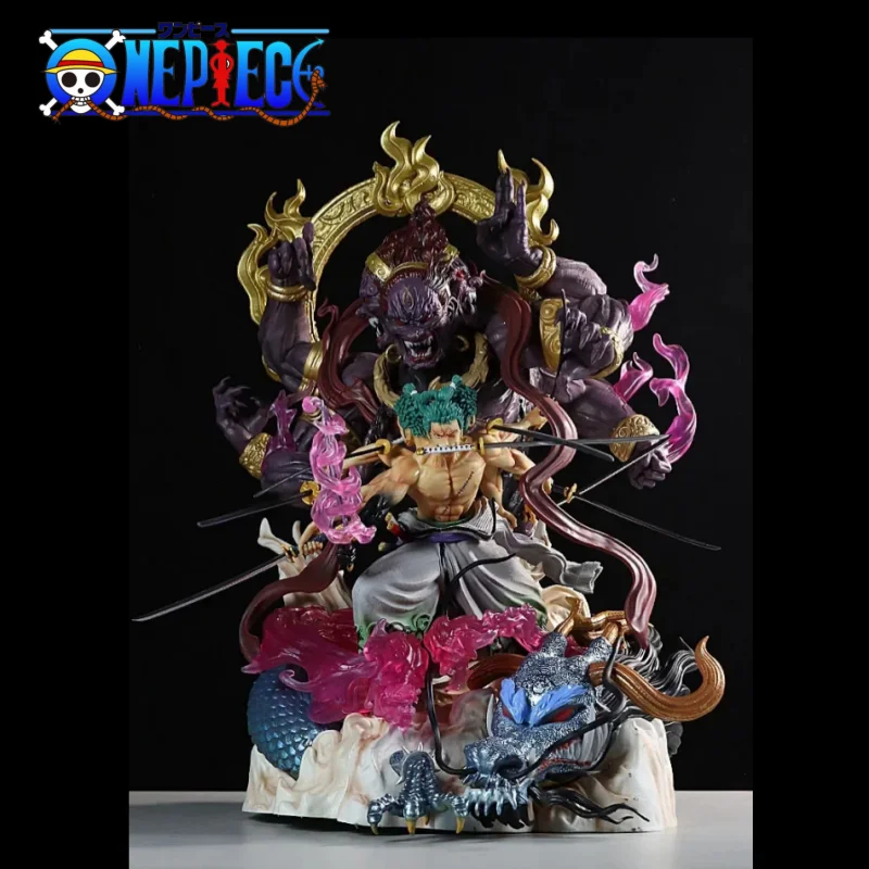 

One Piece 20cm Roronoa Zoro Vs Kaido Боевая форма статуя ПВХ стоя декорация стола аниме экшн-фигурка модель игрушки подарки