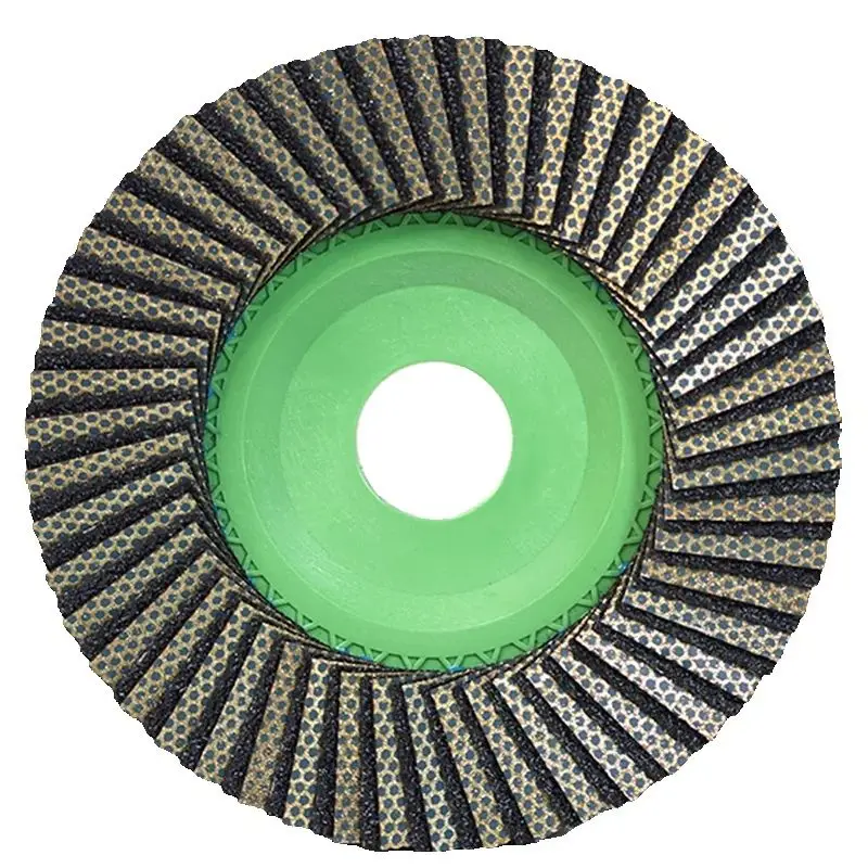 10 Pieces 4.5 inch 115mm Diamond Electroplated Flap Disc Wheel For Grinding Metal Granite Glass Marble Quartz Stone Ceramic Tile