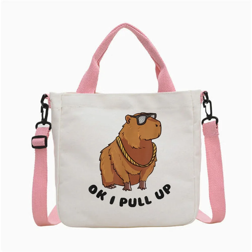 Capybara Kapibara tote bag sac cabas einkaufstasche shoulder  grocery foldable woman