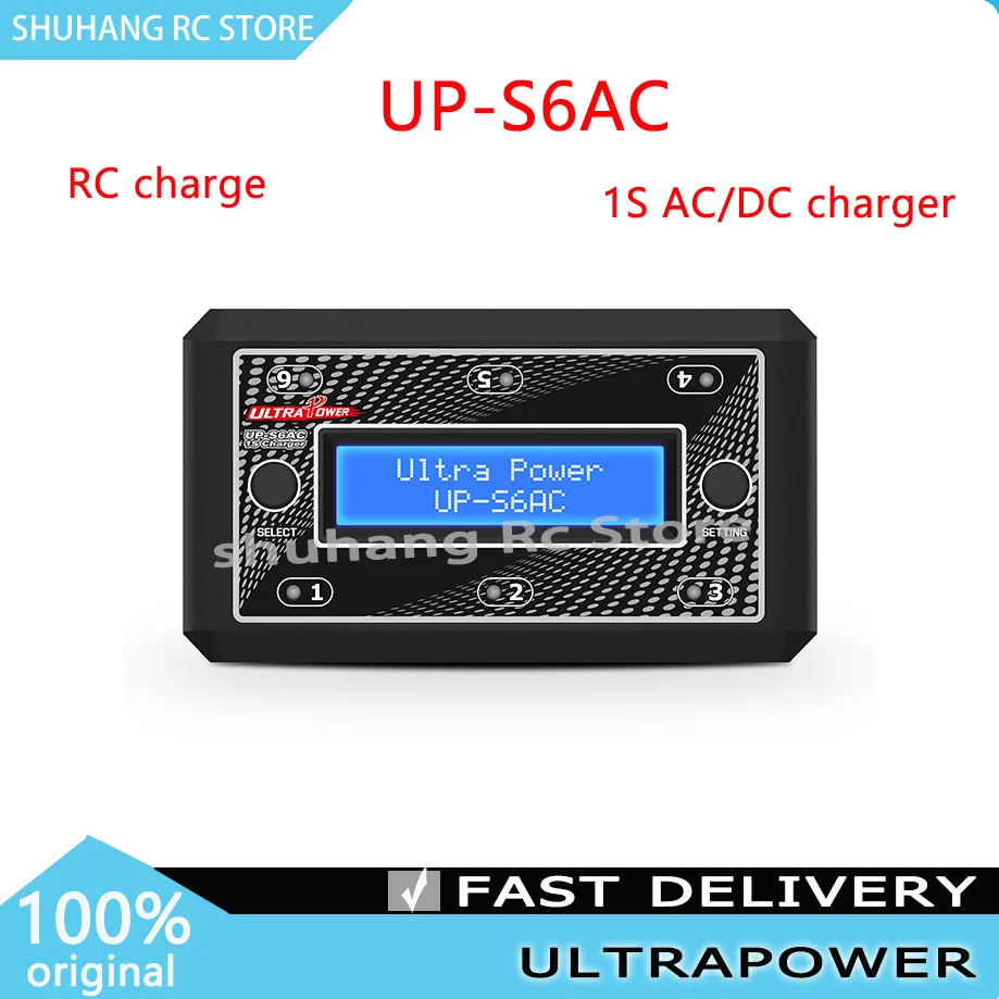 

Ultra Power UP-S6AC UP-S6 Battery Charger 6x4.35W AC DC Charger for Electric /Drone/Cars & All Types of RC Battery Charging