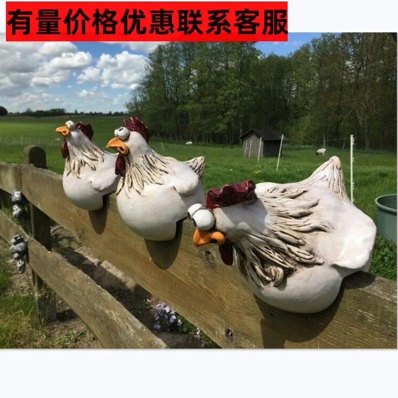 

Новый большой курица, большие глаза, выражение курицы, изделия из смолы, орнамент, украшение для сада, ранчо, домашний микропейзаж