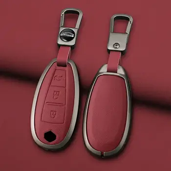 適用於鈴木S-Cross、Eitrga、Swift等車型的汽車皮革鋅合金鑰匙殼,金屬鑰匙鏈,內裝裝飾配件 6 最佳銷售 鈴木跨界車 - №3