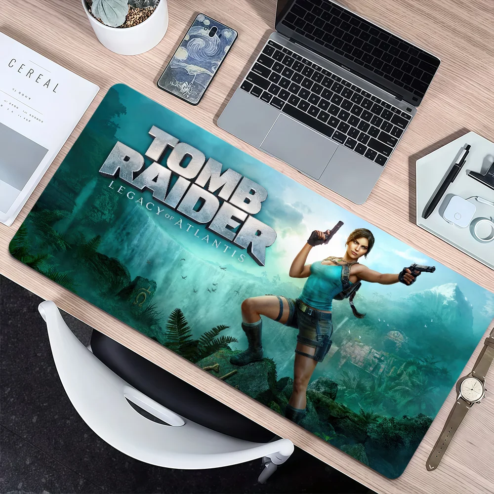 Game Legacy Atlantis T-Tomb R-Raider Mouse Pad Non-slip Thickened MousePad Large Writing Lockedge Gaming Cushion Office Student