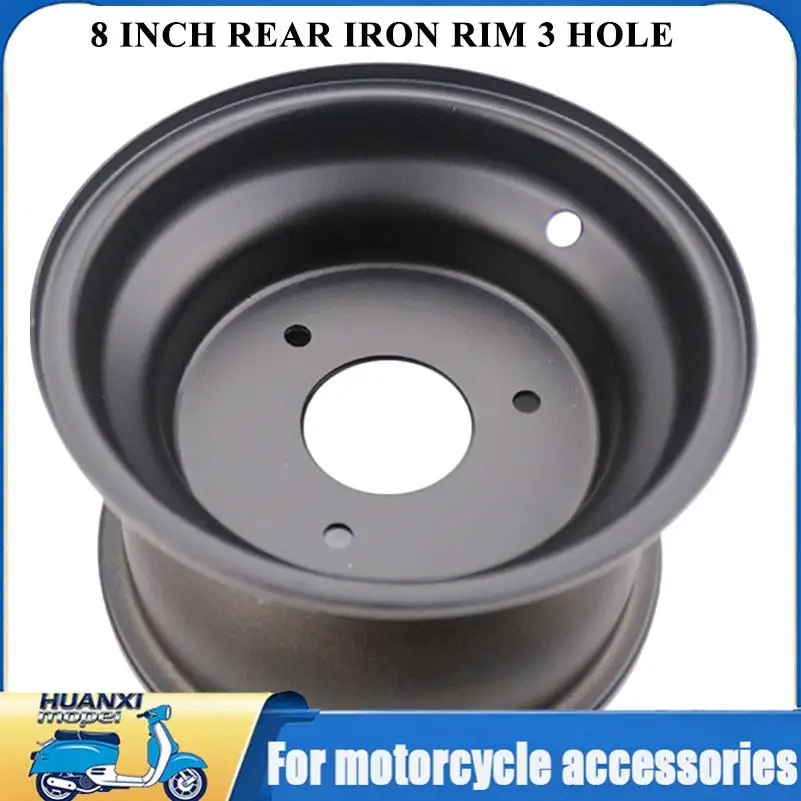 ATV UTV All-Terrain Tire 8 Inch Rear Iron Rim 3 hole For 18x9.5-8 Wheel Tire