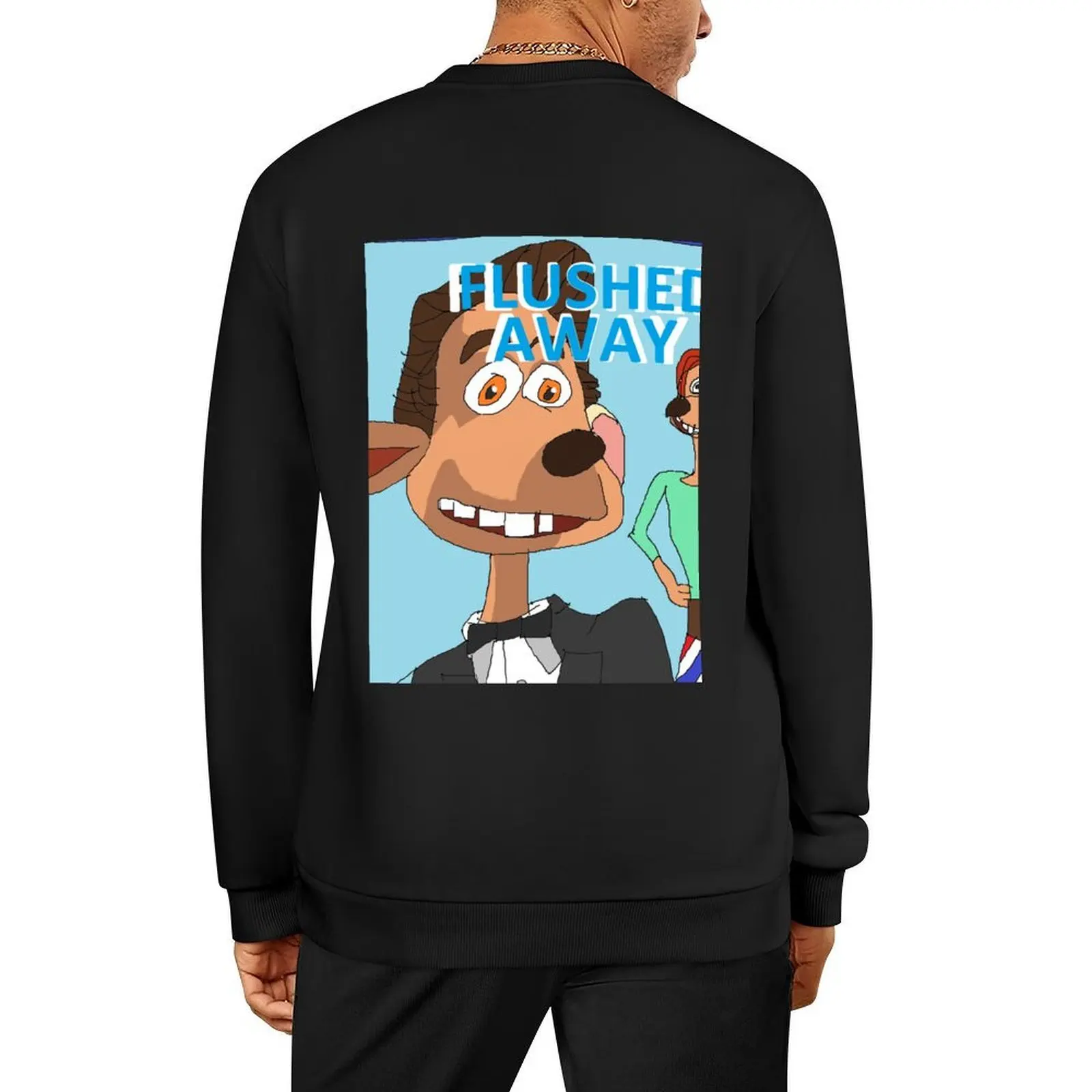 Flushed Away MS الطلاء الفني البلوز الخريف أنيمي الملابس الذكور الملابس الرجال ارتداء الخريف البلوز
