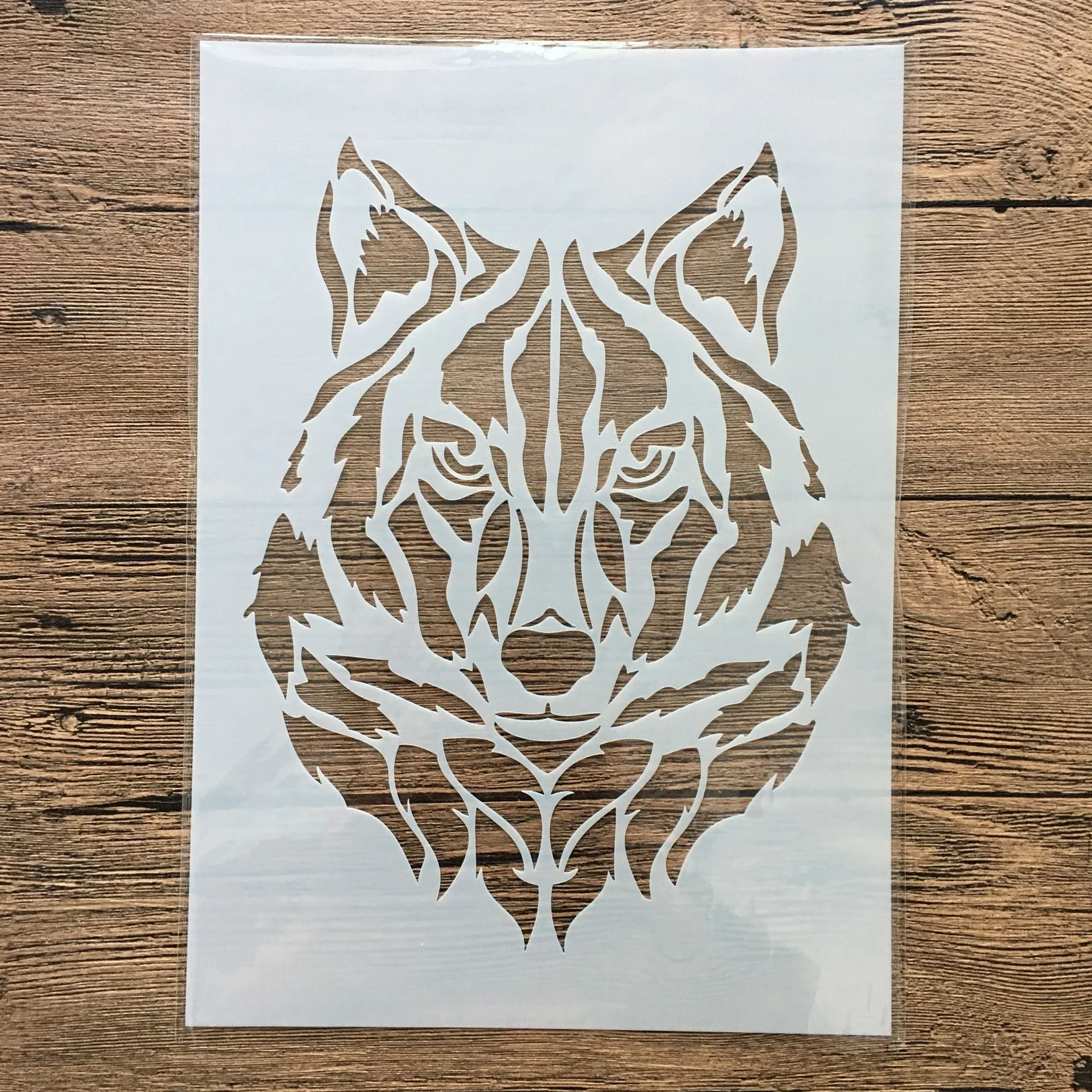 

A4 29 *21cm Wolf layered stencil painting scrapbook stamp album decoration embossed paper card template decoration