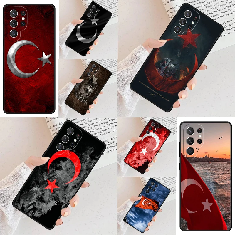 Turkey Turkish Flag Cell Phone Case for Samsung Galaxy S26 Ultra S25 S24 S23 S22 S21 S20 Note10 Cover