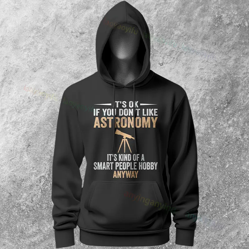 Śmieszny motyw astrofotografika: kosmiczne grafiki, bluzy z długim rękawem, codzienna bluza z kapturem, idealna na co dzień i na zewnątrz.