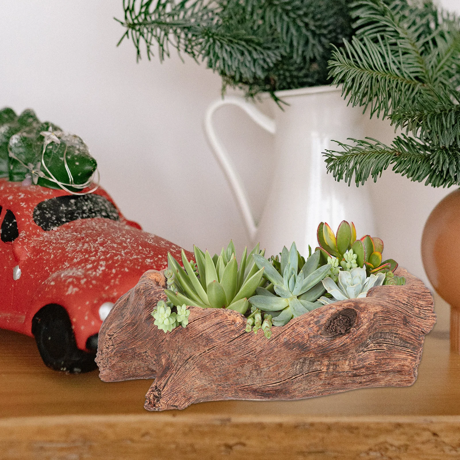 

Imitation Root Sculpture Flowerpot Creative Design Home Office Balcony Patio Desktop Decoration Moisture-Resistant Durable