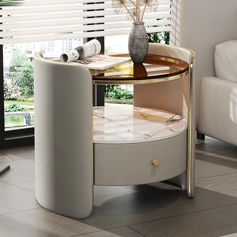 Nightstand Unique Corner Cabinet Bedroom Livingroom Side Tables Space Saving Corner Cabinet Mesitas De Noche Modern Furniture