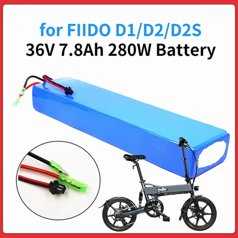 36V Battery 10s3p 7.8Ah 10Ah 18650 lithium ion Battery Pack for FIIDO D1/D2/D2S Folding Electric Moped City Bike Battery