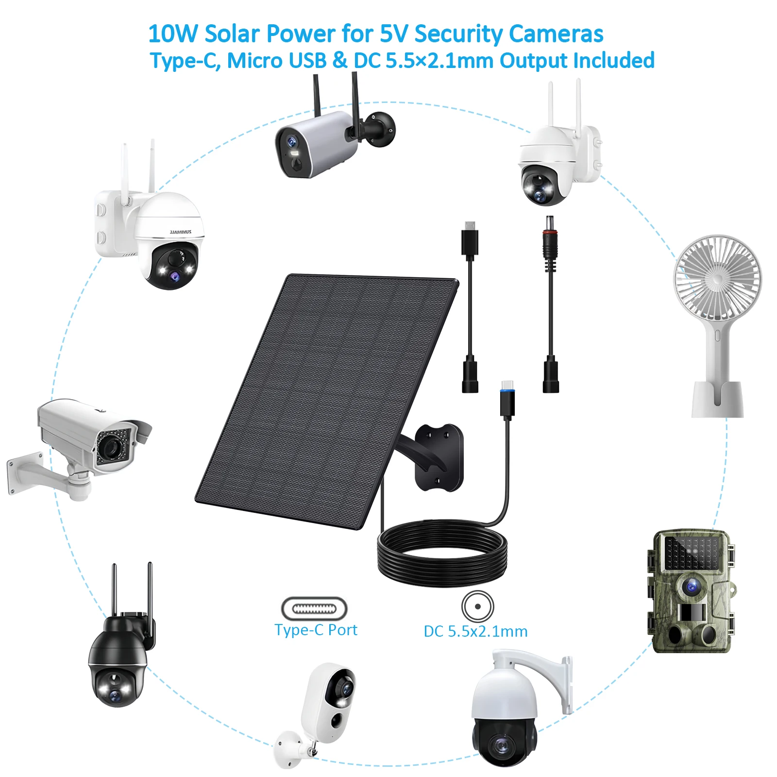 New 10W Monocrystalline Solar  - Adjustable Monitor Mount 评论和价格