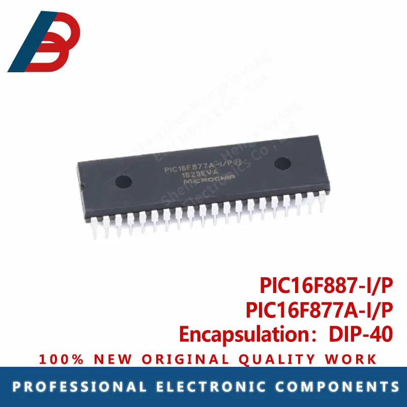 1PCS PIC16F887-I/P PIC16F877A-I/P PIC16F887 PIC16F877A DIP-40 Chipset