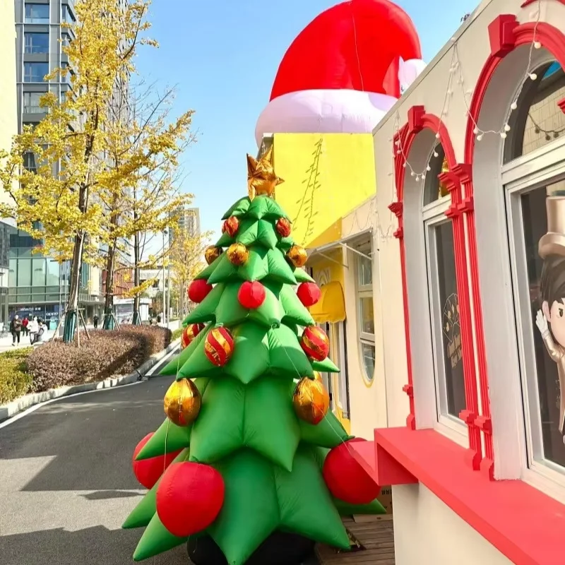 Inflatable Santa Air Model Glowing Christmas Tree