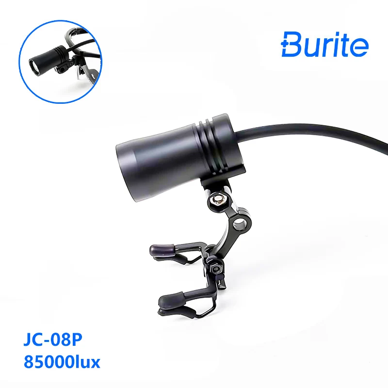 

Berite 3W Headlight Belt Clip Type Headlamp with Optical Filter for Dental Loupe Medical Magnifier Magnification with battery