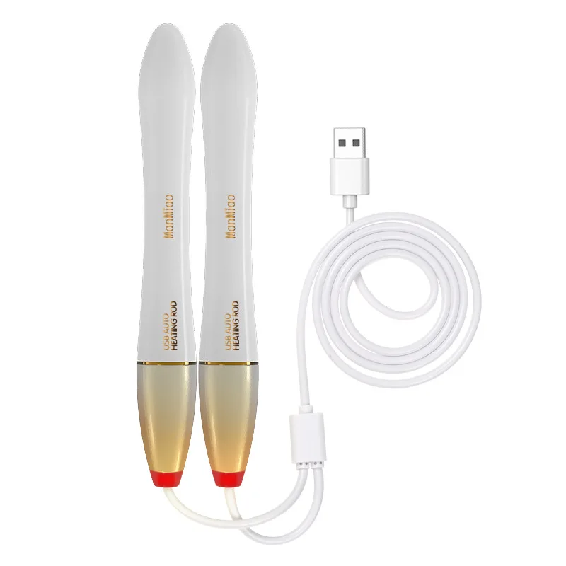 Heating Rod for Men Masturbation Cup Sex Dolls Double Headed Waterproof Heating Stick Warmer Rapidly Heat Up Sex Toy Accessories