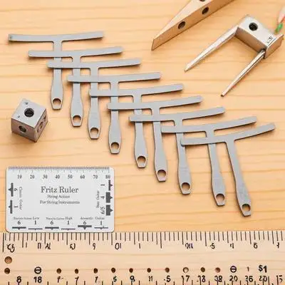 

1 Set Guitar Luthier Tool Kit String Action Gauge Understring Radius Nut Groove Depth Bridge Pickup Height Measurement Tool For
