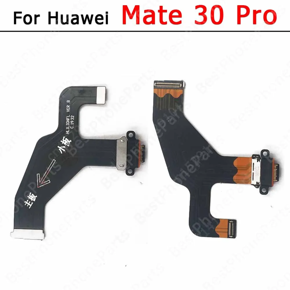 Charge Board For Huawei Mate 20 X 30 40 Pro 8 9 10 Lite Charging Port Plate Socket Pcb Dock Flex Cable Usb Connector