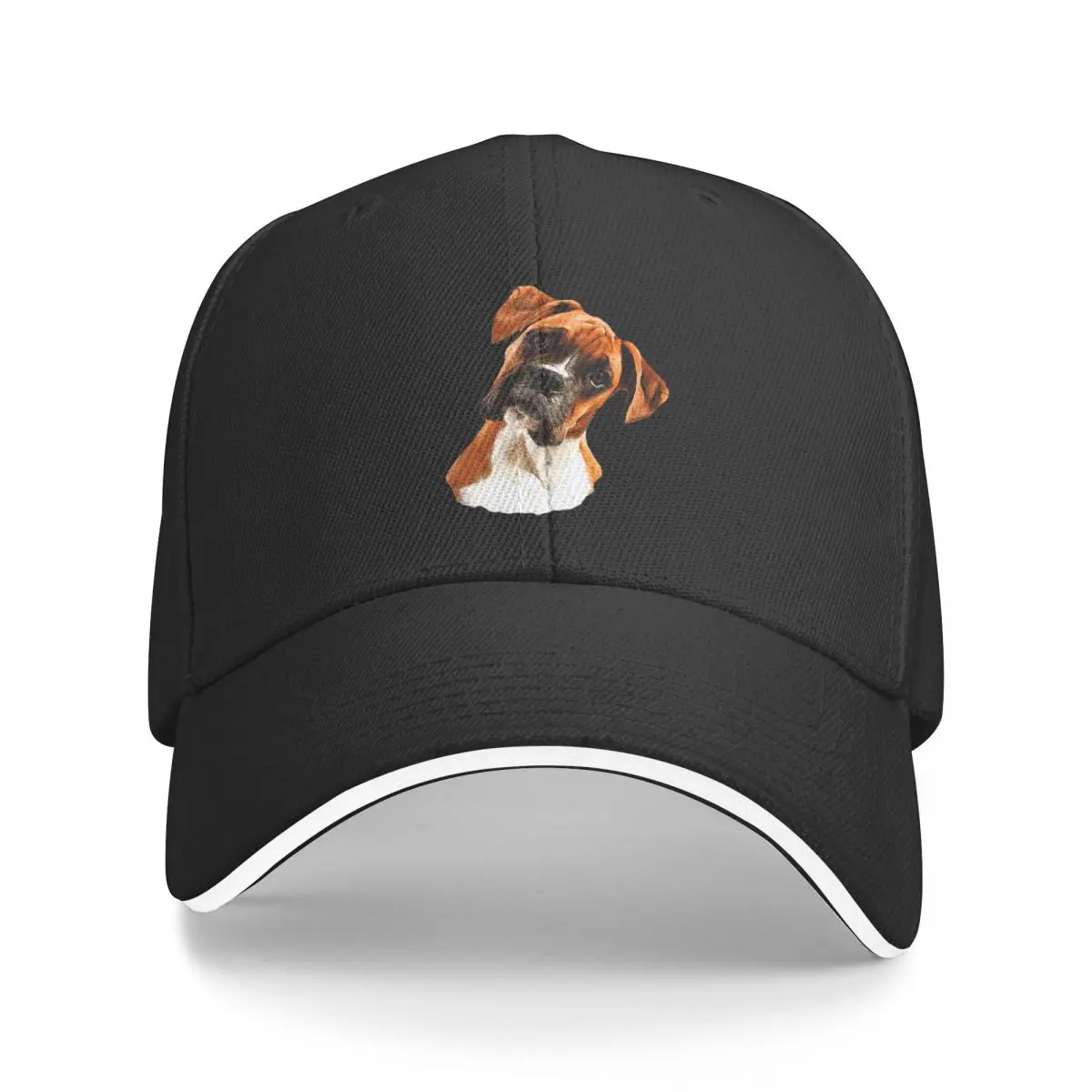 Boxer A Beautiful Boxer Head Tilt Baseball Cap Sunhat Fluffy Hat Male Women's