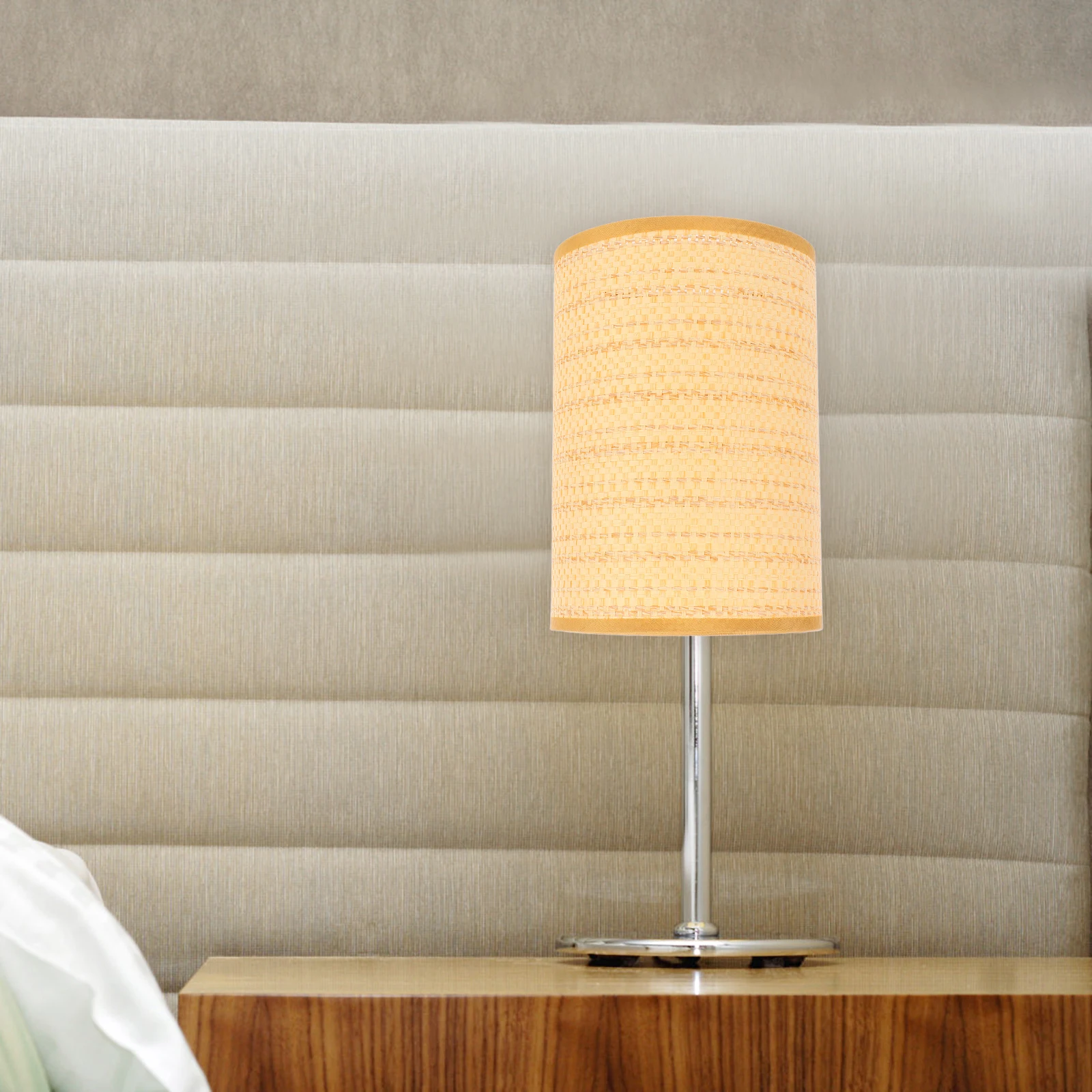 

2 шт. абажуры из ротанга E27 E14, сменный абажур для торшера, деревенский тканый абажур, барабан, деревенский светильник, чехол для настольных ламп