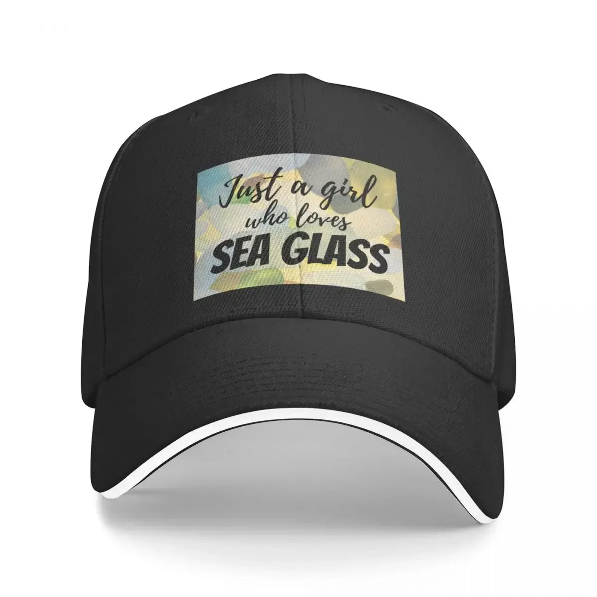 

Just a girl who loves Sea glass Baseball Cap Funny hats Golf Wear Mens Caps Women's