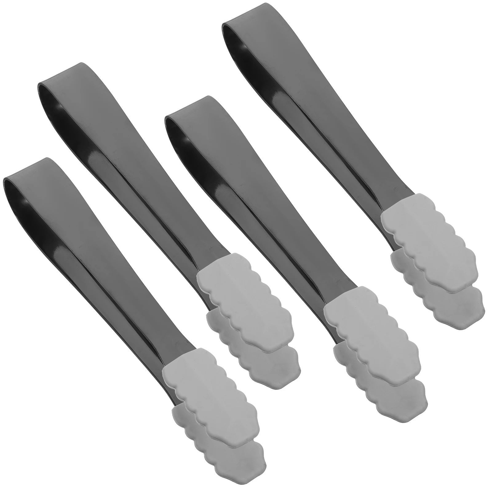 

4 шт. противоскользящие щипцы для льда из нержавеющей стали, пищевой мини-кубик сахара, захват для конфет, кухонная утварь, инструмент для кемпинга, барбекю