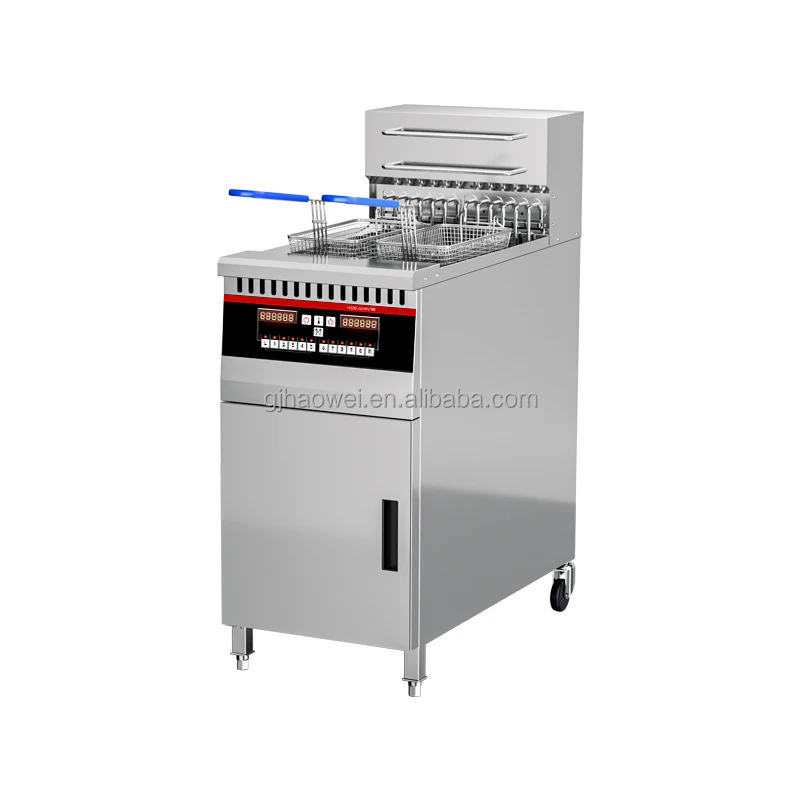 Professional Commercial Dual Tank Electric Deep Fryer with Computer Control High Capacity for Restaurant Cooking & Fast Food