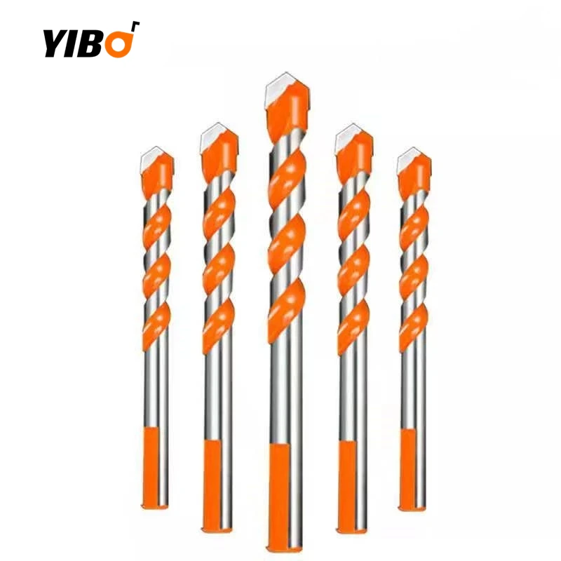 4-12mm Multi-Material Triangle Drill Bit Set For Plastic Wood Stone Tile Concrete Brick Glass 5/6/7/10Pcs