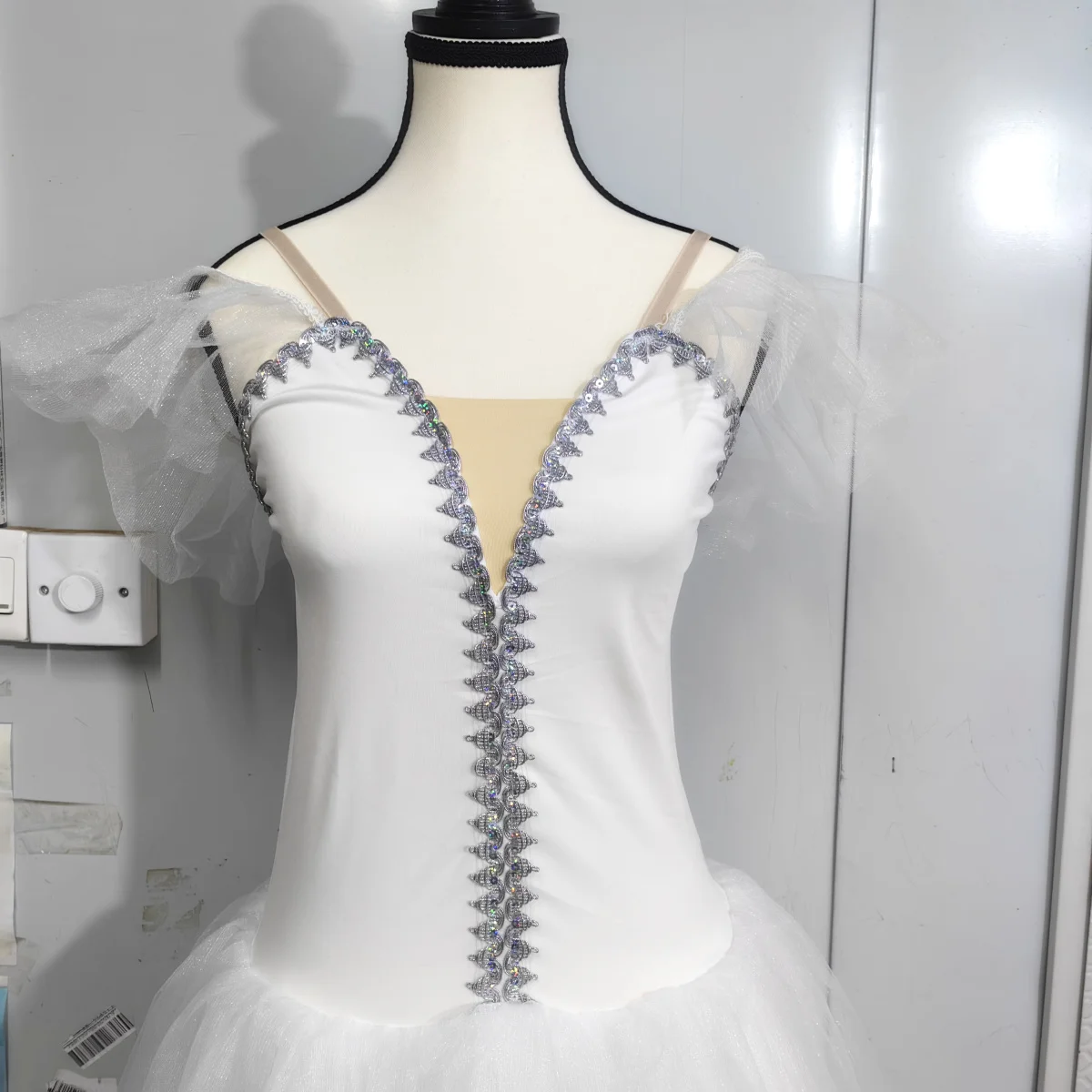 Vestido de Ballet largo blanco para niñas, traje de baile de bailarina de princesa, vestido de fiesta de cumpleaños, vestido de tutú de Ballet para