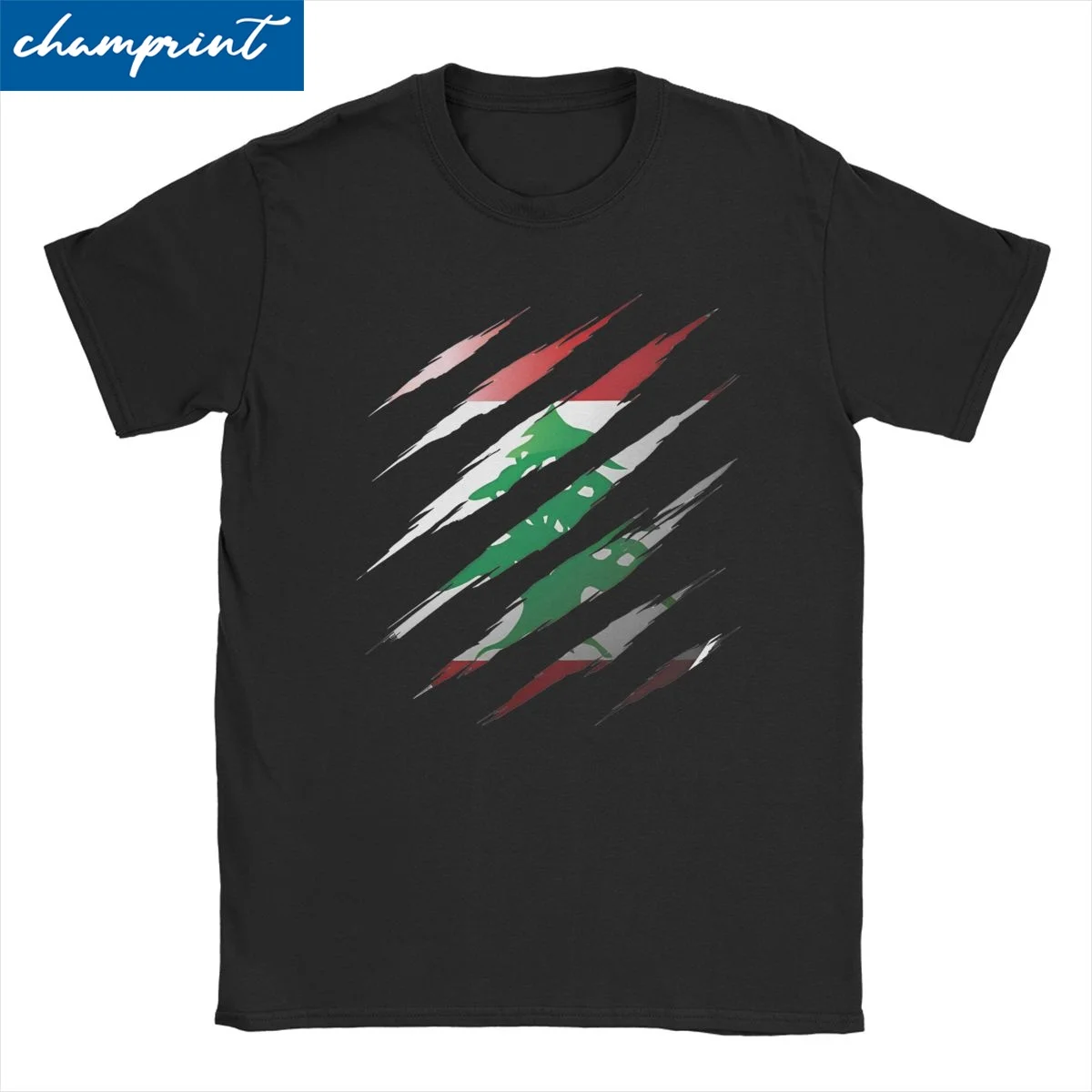 Lebanon My Country Claw Nail T-Shirts for Men Women Unique Pure Cotton Tees O Neck Short Sleeve T Shirt Party Tops